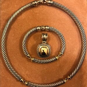 DAVID YURMAN Metro Cable Choker, Enhancer and Bangle Set
